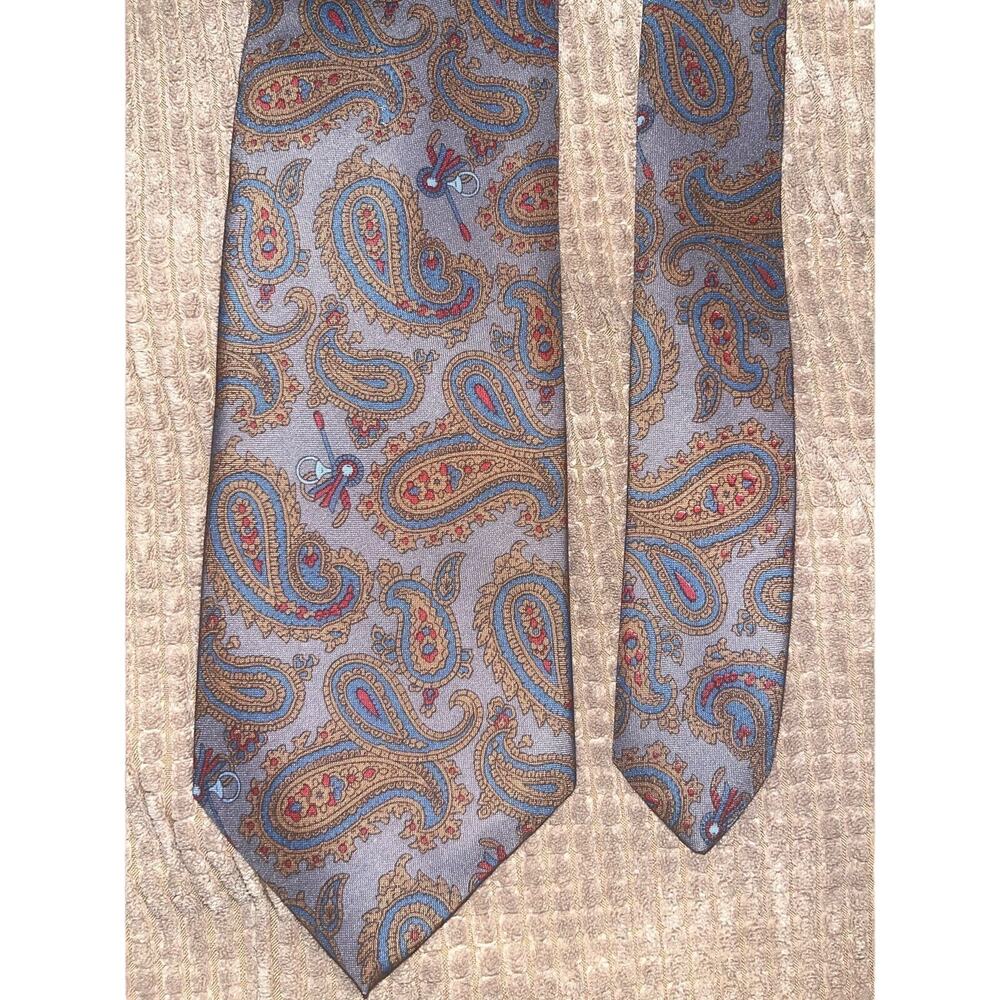 Multicolor Made In USA Imported Fabric Mens Neck Tie